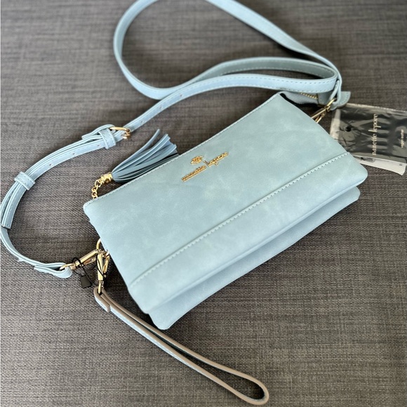 NWT NANETTE LEPORE TRIPLE SECTION SMALL CROSSBODY SHOULDER BAG CLUTCH